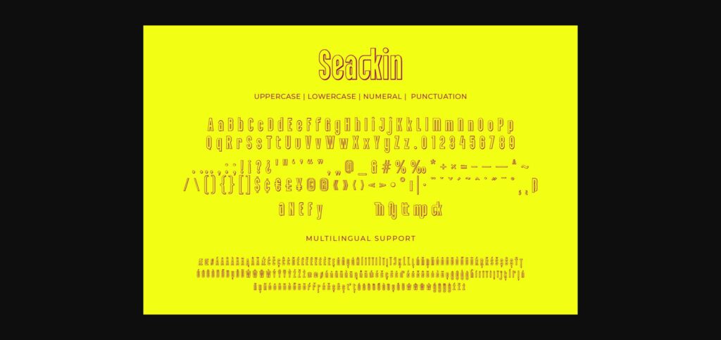 Seackin Font Poster 6