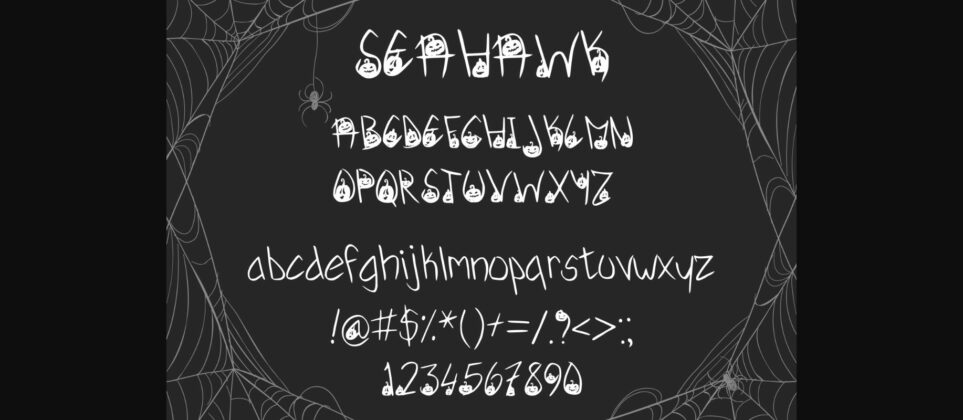 Seahawk Font Poster 4