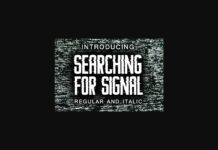 Searching for Signal Font Poster 1