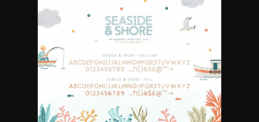 Seaside and Shore Font Poster 7