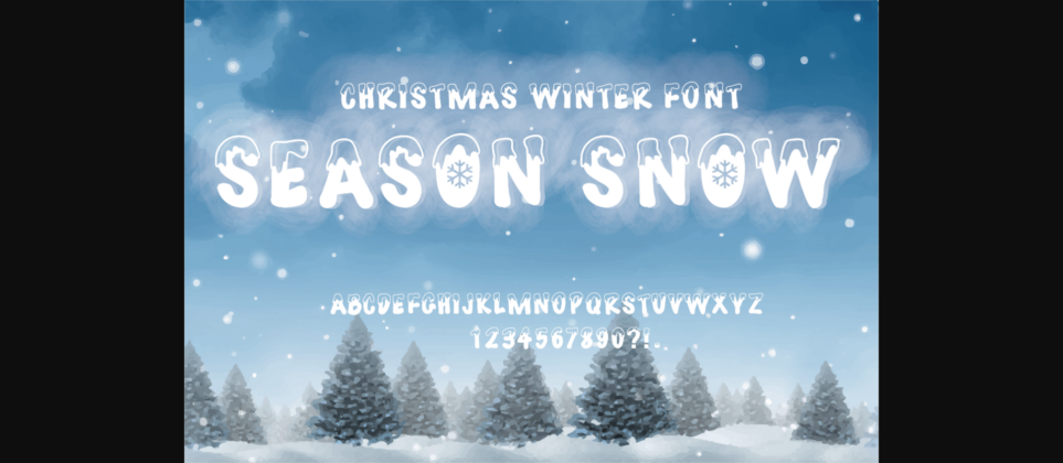 Season Snow Font Poster 3