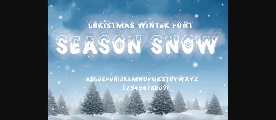 Season Snow Font Poster 1