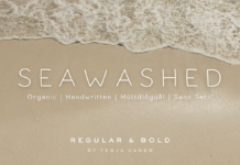 Seawashed Font Poster 1