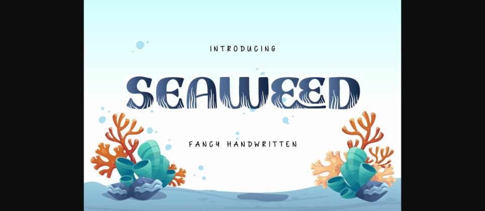 Seaweed Font Poster 1