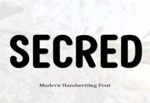 Secred Font Poster 1