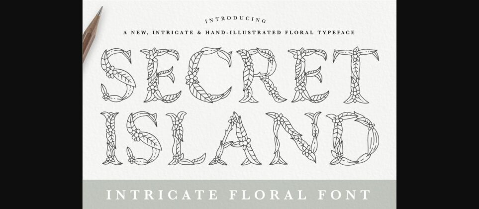 Secret Island Font Poster 3