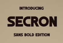 Secron Font Poster 1