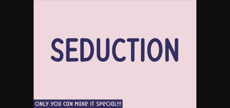 Seduction Font Poster 3