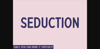 Seduction Font Poster 1