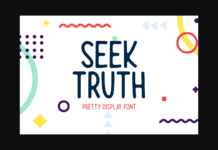 Seek Truth Font Poster 1