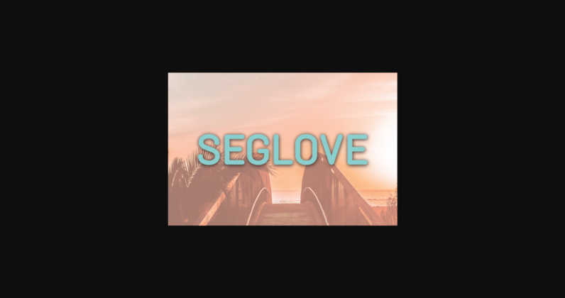 Seglove Font Poster 3