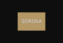 Seirona Font Poster 1