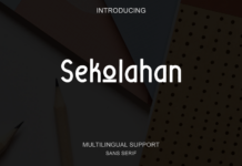 Sekolahan Font Poster 1