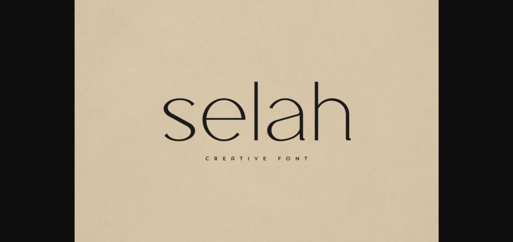 Selah Font Poster 3