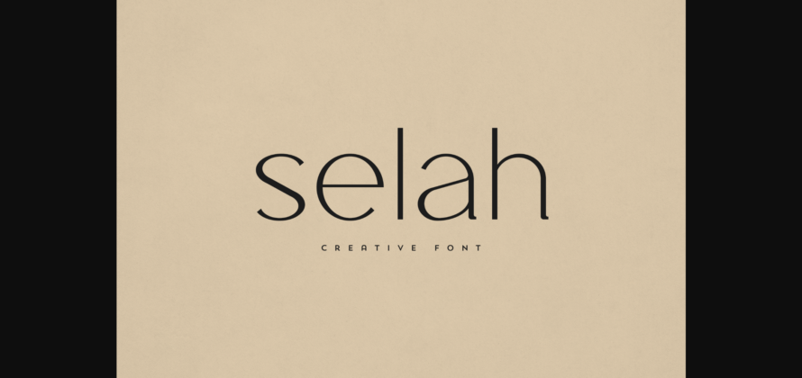 Selah Font Poster 3