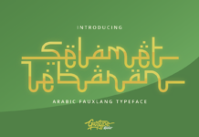 Selamet Lebaran Font Poster 1