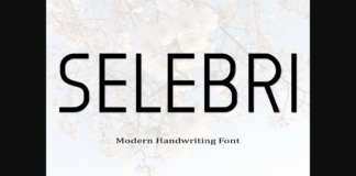 Selebri Font Poster 1