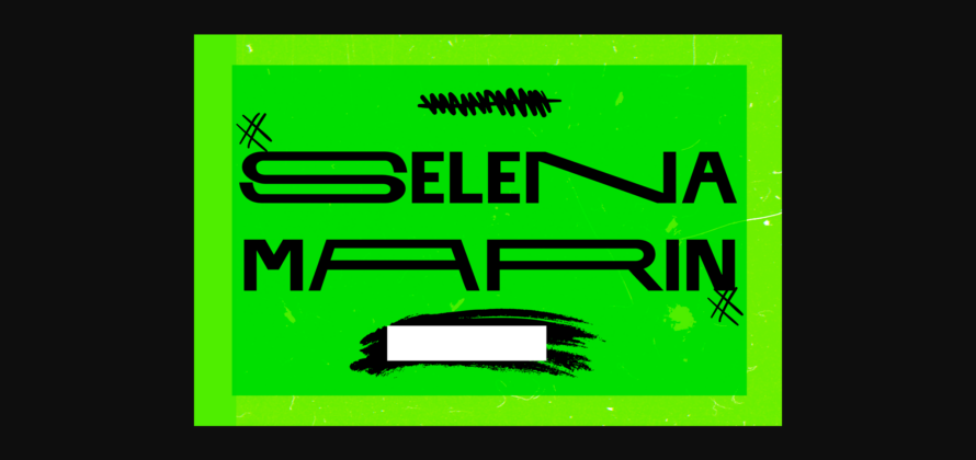 Selena Marin Font Poster 3