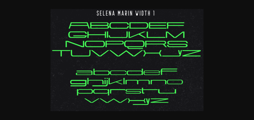 Selena Marin Font Poster 8