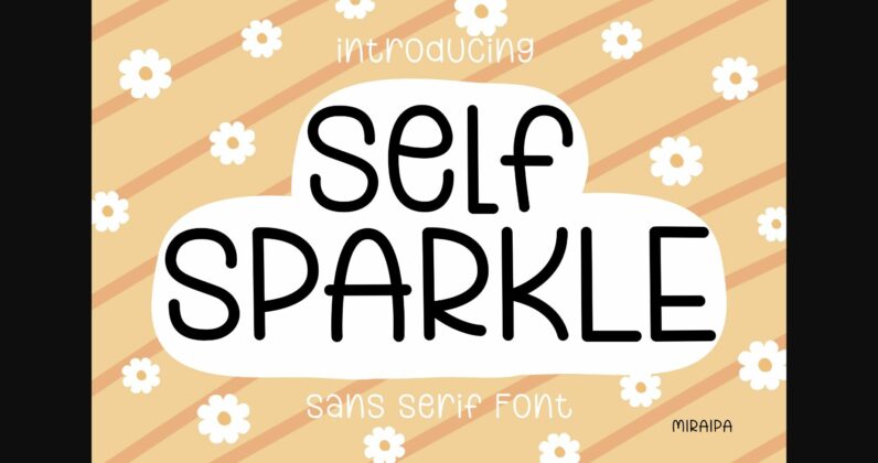 Self Sparkle Font Poster 3
