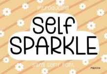 Self Sparkle Font Poster 1