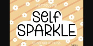 Self Sparkle Font Poster 1