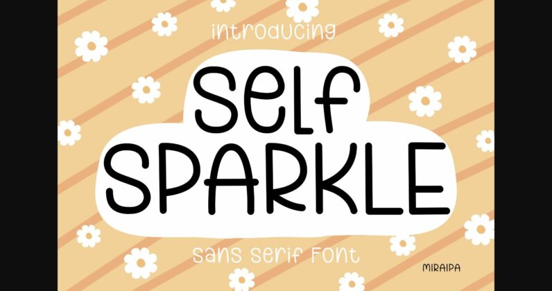 Self Sparkle Font Poster 1