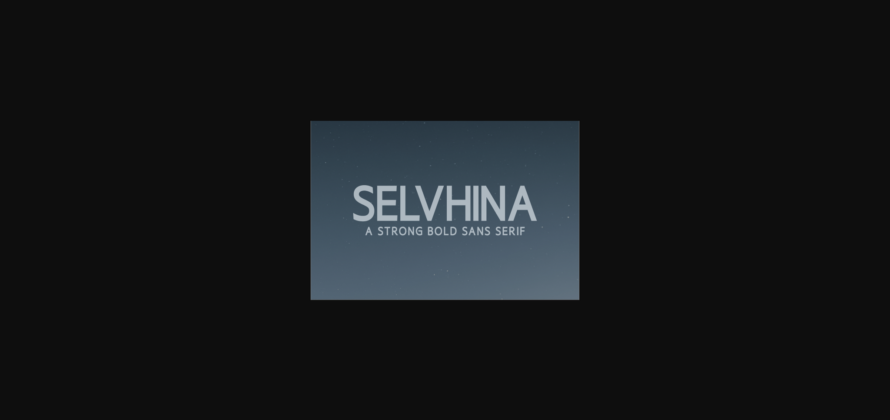 Selvhina Font Poster 3