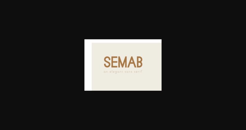 Semab Font Poster 3
