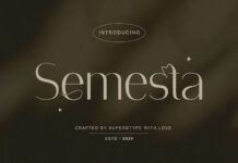 Semesta Font Poster 1