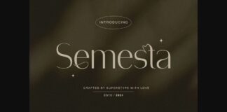 Semesta Font Poster 1