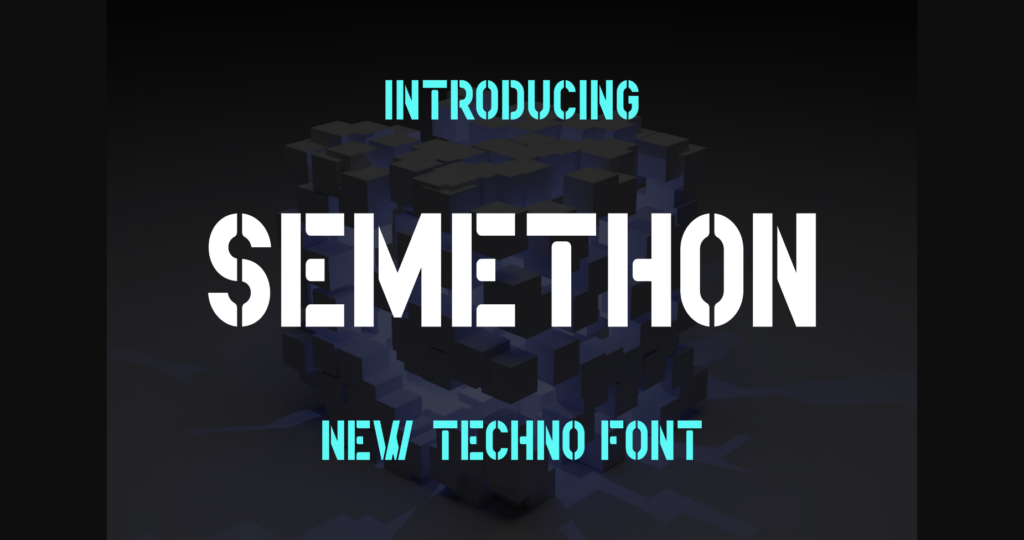 Semethon Font Poster 3