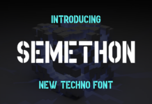 Semethon Font Poster 1