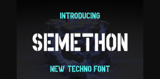 Semethon Font Poster 1