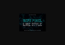 Semi Pixel Font Poster 1