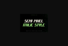 Semi Pixel  Font Poster 1