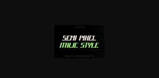 Semi Pixel  Font Poster 1