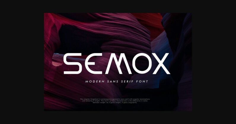 Semox Font Poster 3