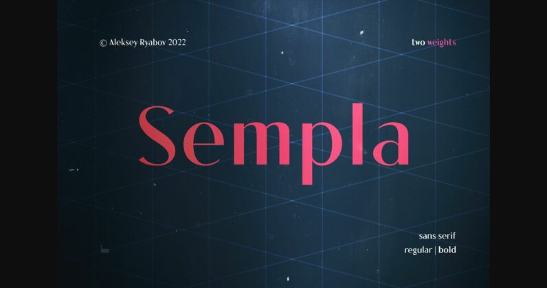 Sempla Font Poster 3