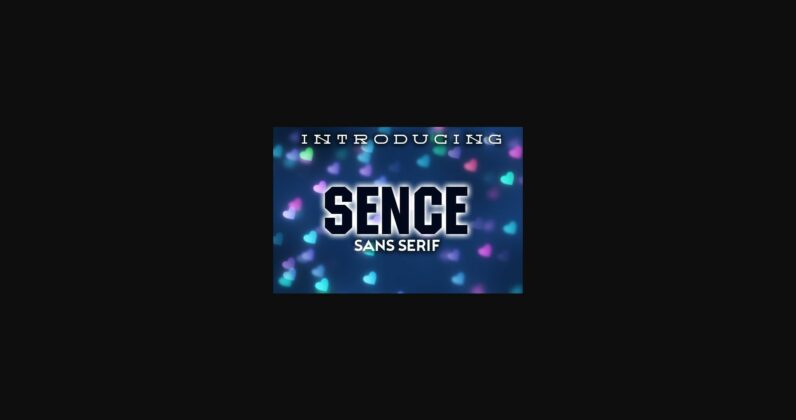 Sence Font Poster 3