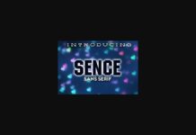 Sence Font Poster 1