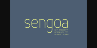 Sengoa Font Poster 1