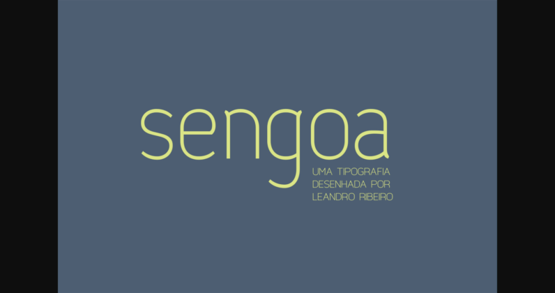 Sengoa Font Poster 1