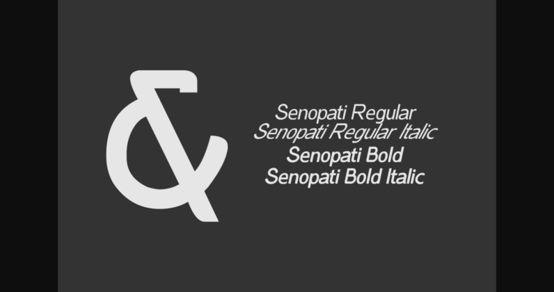 Senopati Font Poster 8