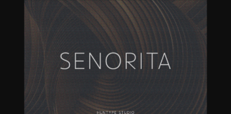 Senorita Font Poster 1