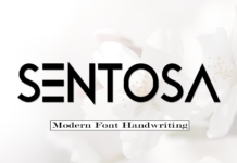 Sentosa Font Poster 1