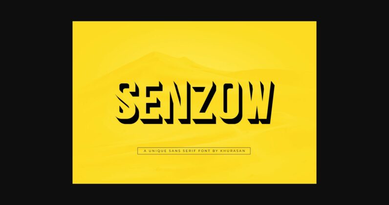 Senzow Font Poster 3