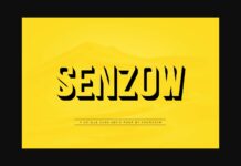 Senzow Font Poster 1