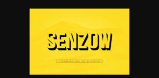 Senzow Font Poster 1