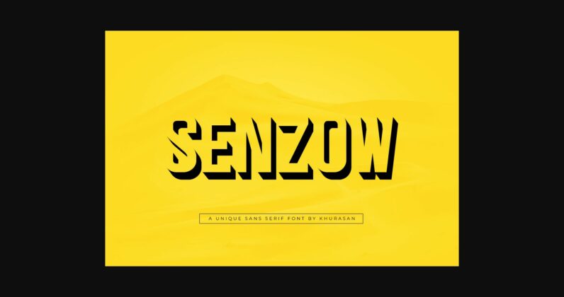 Senzow Font Poster 1